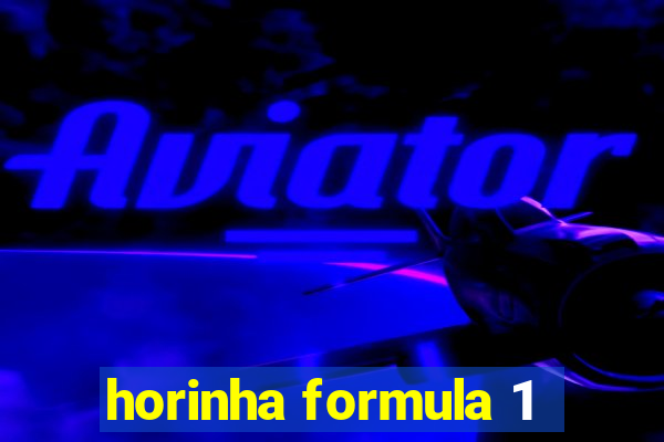 horinha formula 1